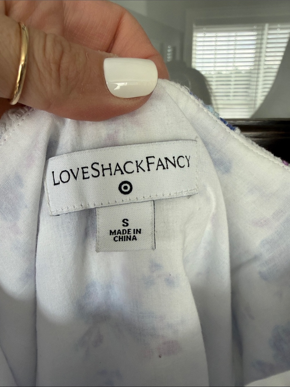 LoveShackFancy White Floral Ruffled Mini Dress - Picture 6 of 10